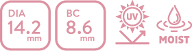 DIA14.2mm BC8.6mm UV MOIST